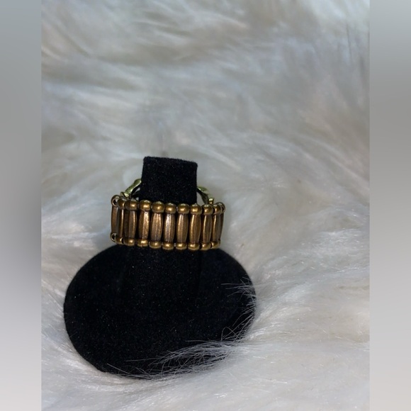 Fabulous Brass Elastic Ring! Ready to Ship! - Picture 2 of 2